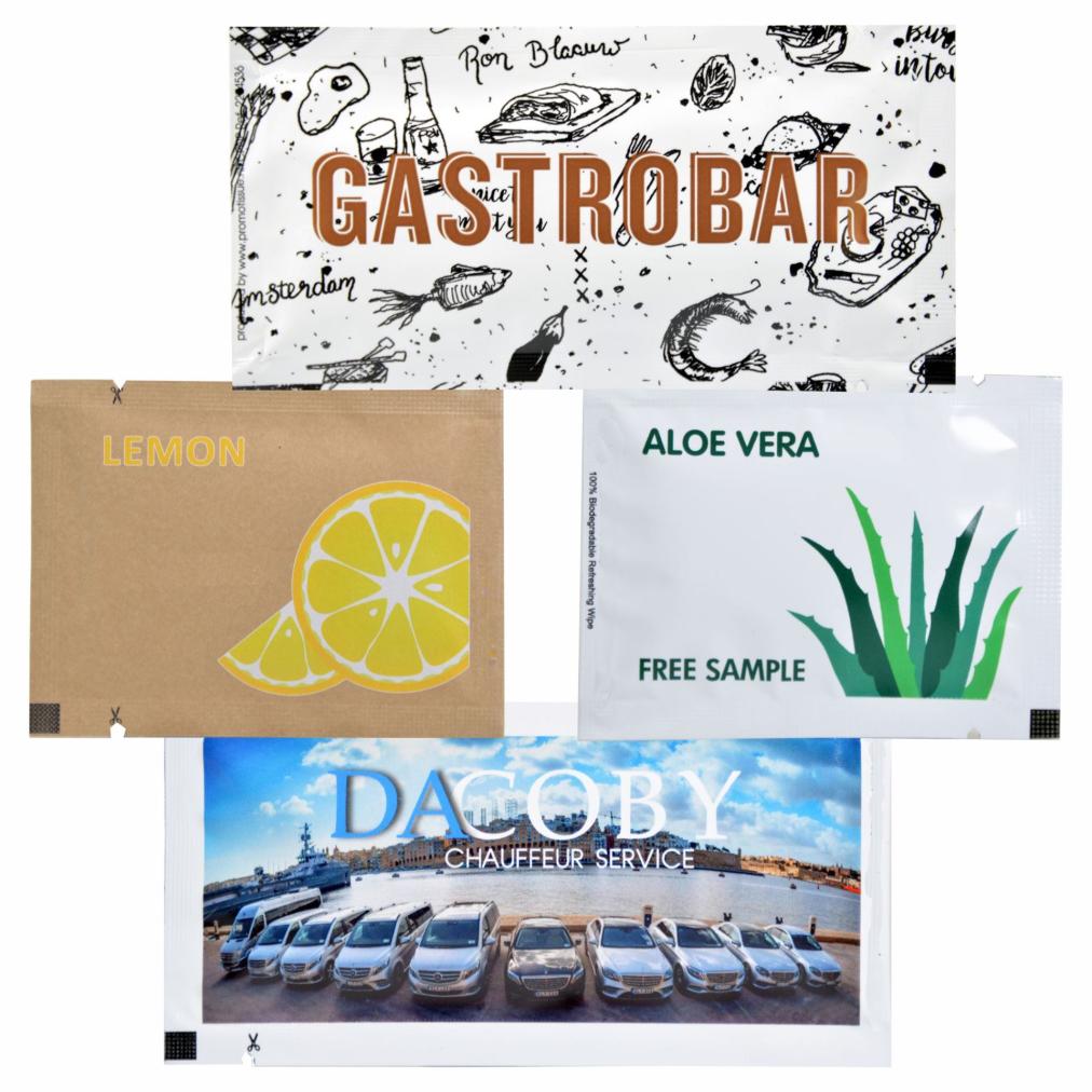 erfrischende wellness pflegetuecher mit logo bedrucken lassen