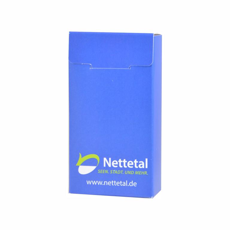 taschentuch werbeartikel fsc kartonverpackung