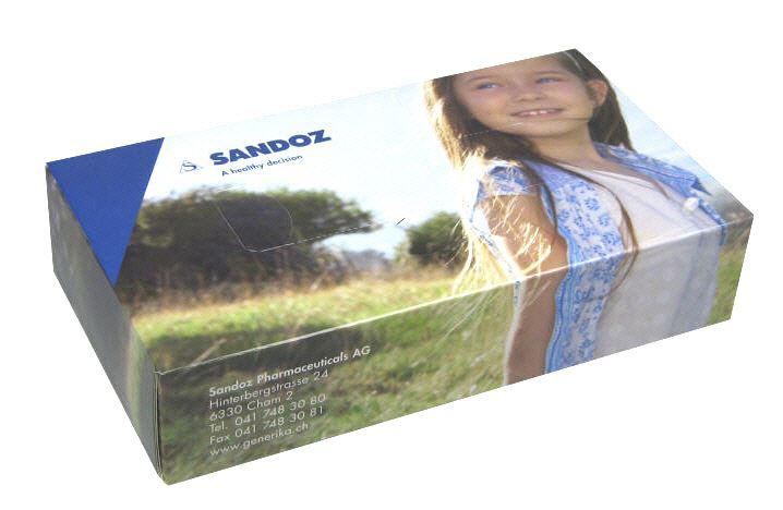 Kleenex box mit eigenem Entwurf Werbemittel Tuecherbox wie Kleenex bedrucken mit logo als werbeartikel